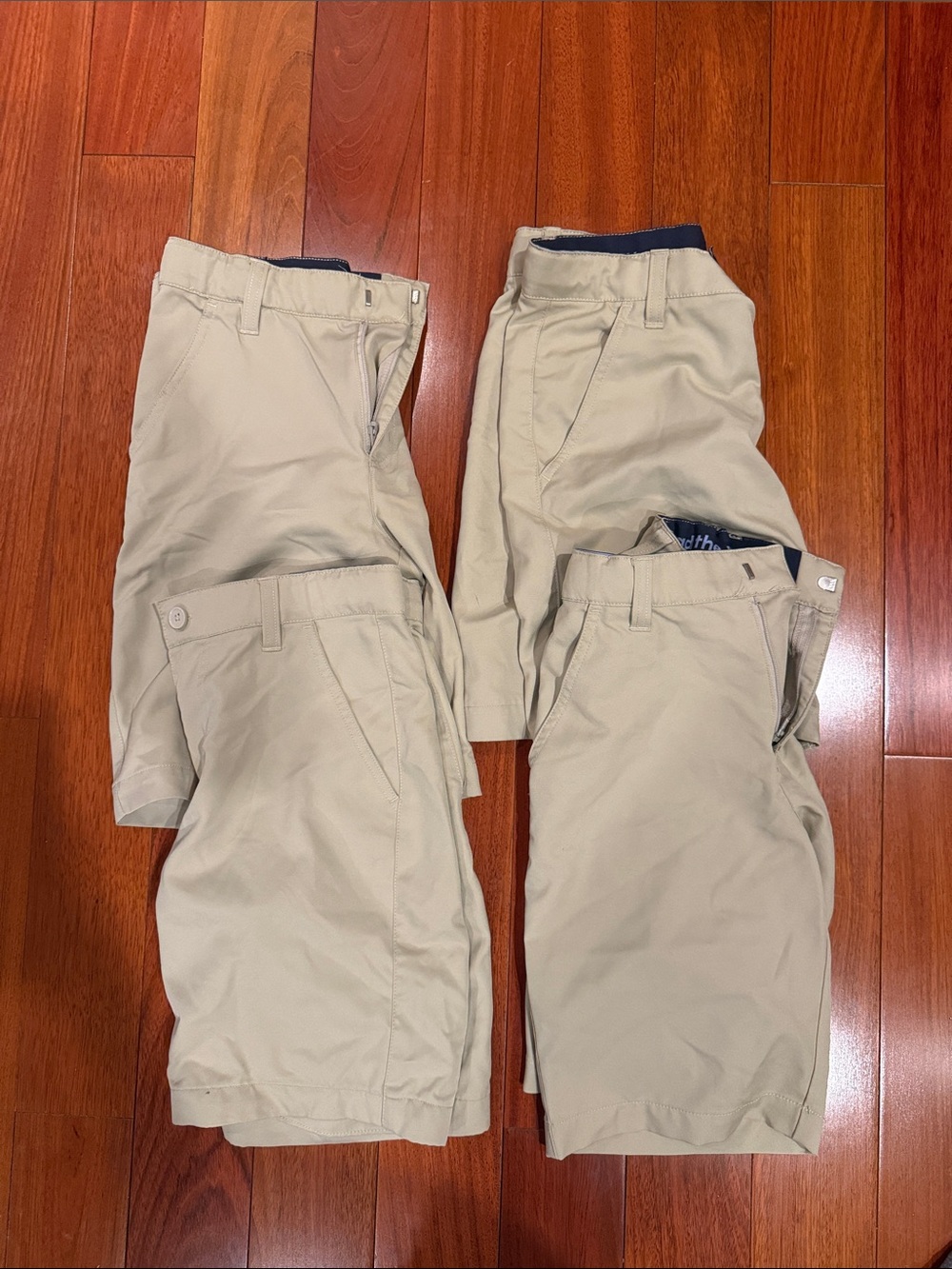 French Toast Beige/Tan Kids' School Shorts Pack